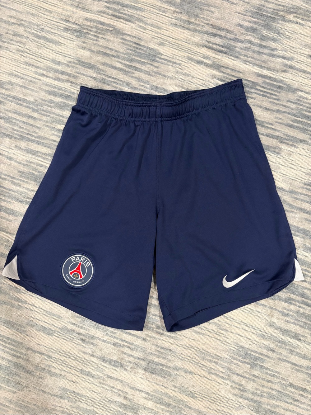 Nike Navy Men's PSG Athletic Shorts with White Swoosh